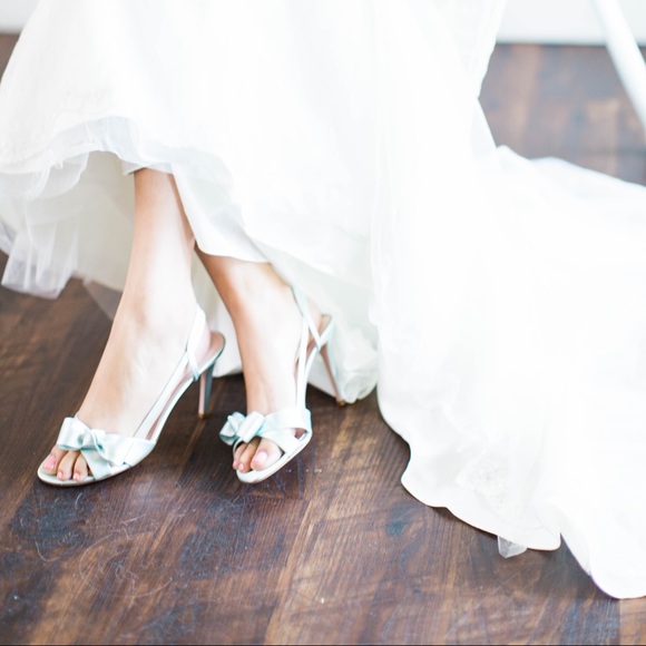 Kate Spade PaleBlueIdealBowHeels - Picture 6 of 6